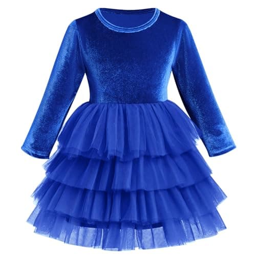 Toddler Velvet Dress for Christmas Party and Wedding