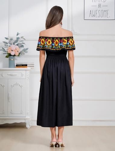 Traditional Mexican Fiesta Dress for Women