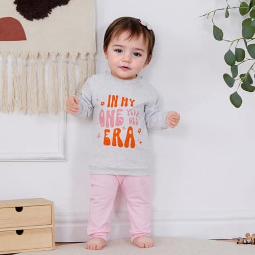 Canis Girls' 1st Birthday Outfit Sweatshirt & Joggers