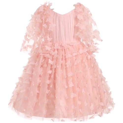 Girls' Butterfly Tulle Dress for Special Occasions