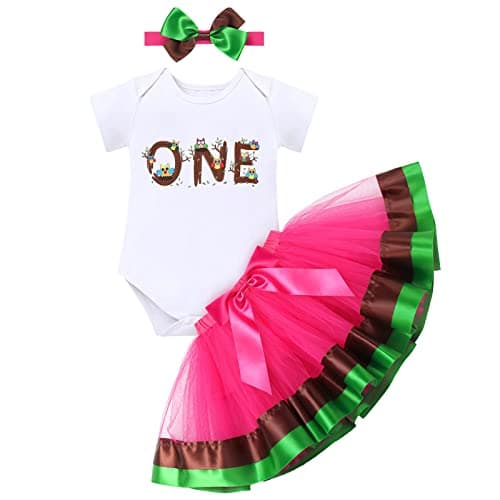 ODASDO Baby Girl 1st Birthday Cake Smash Outfit
