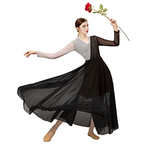 ROYAL SMEELA Women's Modern Long Sleeve Dance Dress - Lyrical Costume