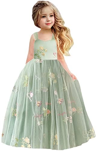 2Bunnies Girl Enchanted Floral Lace A-Line Garden Party Dress