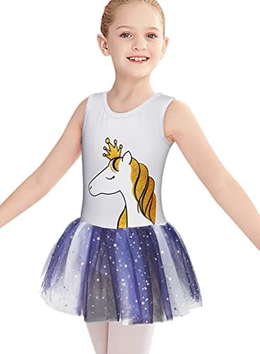Belovance Girls Gymnastics Skirted Leotards Ballet Tutu
