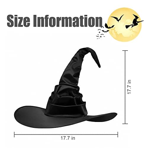 DOOVID Halloween Witch Hat for Cosplay Accessories