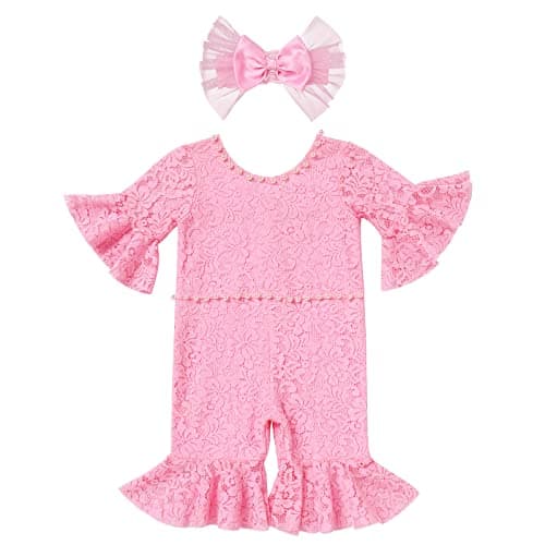 Baby Girl Ruffle Romper for Newborn and Infant