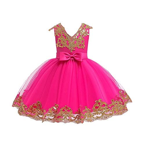 Sequin Bowknot Tutu Princess Dress for Kids