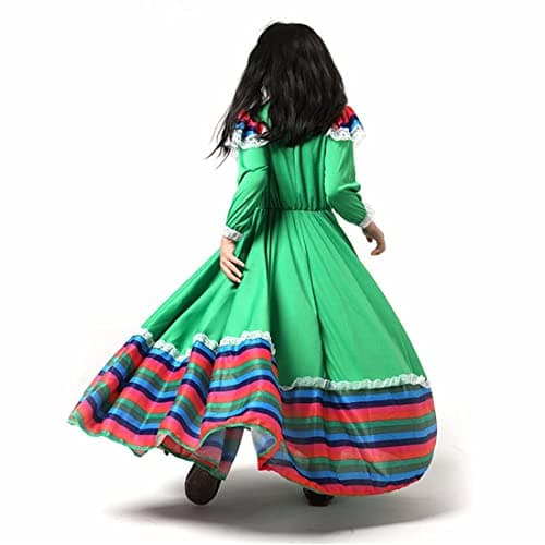 Shyhand Mexican National Style Princess Dress for Girls Halloween Party
