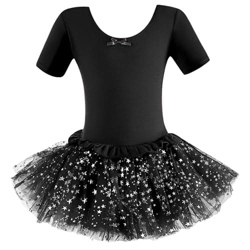 Dancina Girls Sparkle Short Sleeve Tutu Ballet Dress