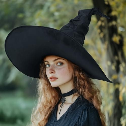Black Witch Hat for Women Adult