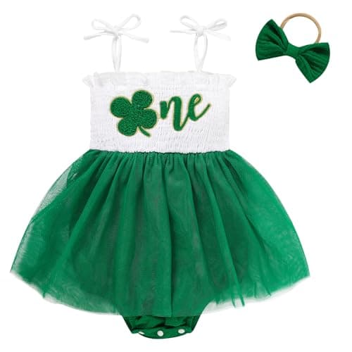 TITKKOP Baby Girl 1st Birthday Tulle Romper Sleeveless Bodysuit Cake Smash Outfits