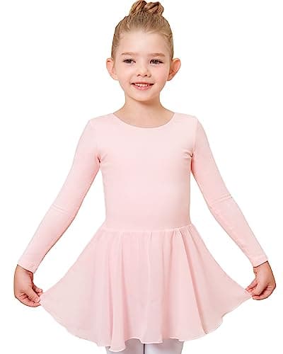Stelle Long Sleeve Toddler Dance Leotard with Skirt for Girls (Little/Big Kid)