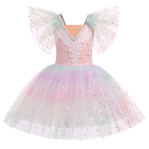 Girl's Velvet Tutu Ballet Dress - Spaghetti Straps Gymnastics Leotard