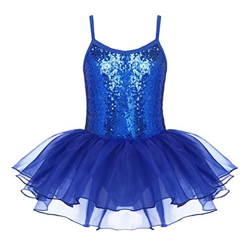 Zaclotre Sparkly Ballet Tutu Dress for Little Girls