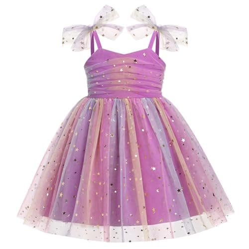 IBTOM CASTLE Toddler Flower Backless Tutu Dress for Girls Party & Cake Smash Birthday