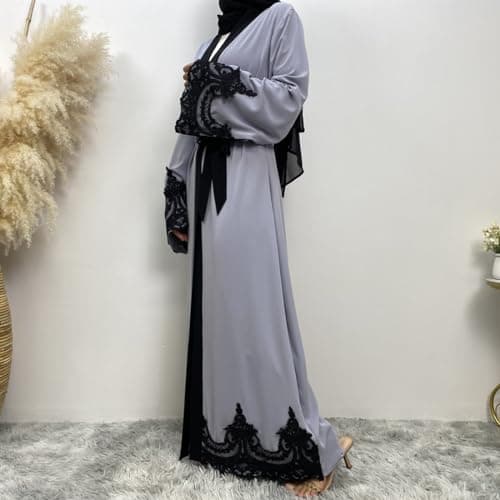 AFAVOM Women's Embroidered Turkey Abaya Dress