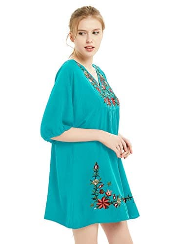 Bohemian Embroidered Dress for Women