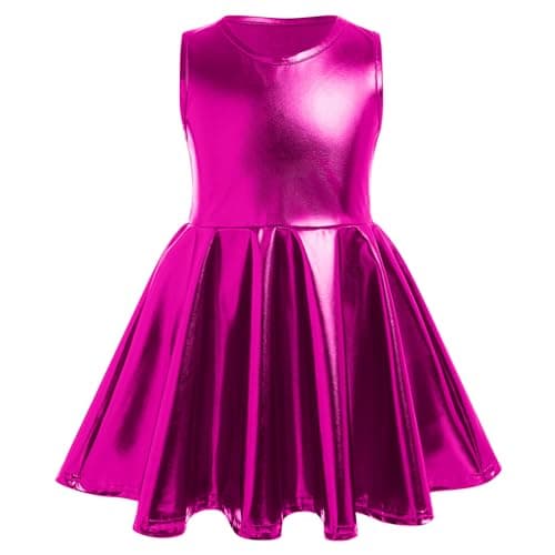 Sakter Metallic Toddler Girls Birthday Party Dress with Headband & Armbands