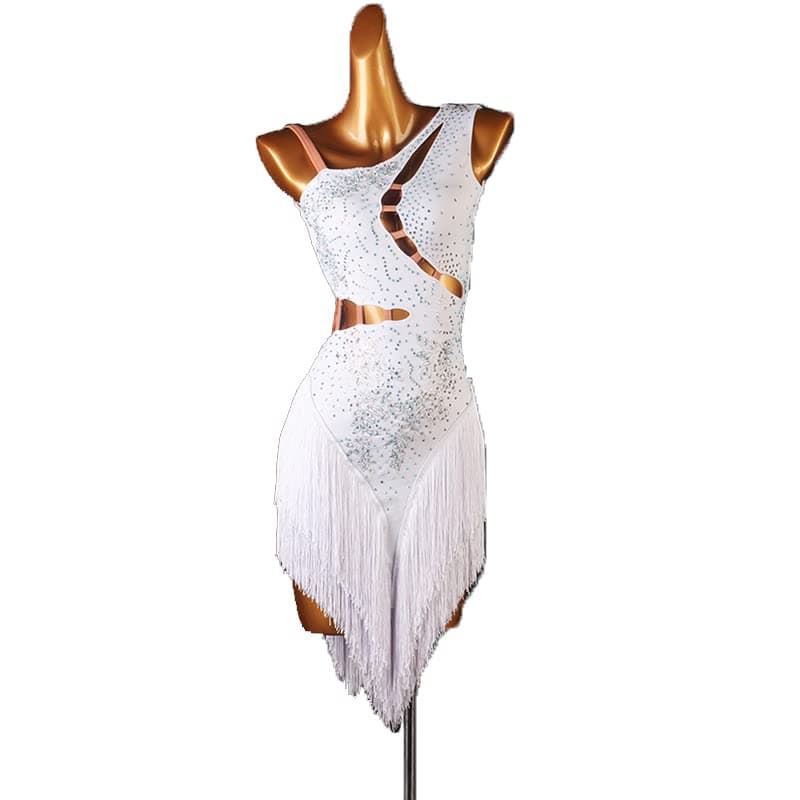 Professional Women's Fringe Latin Dance Dresses for Cha Cha, Tango, Ballroom Competitions