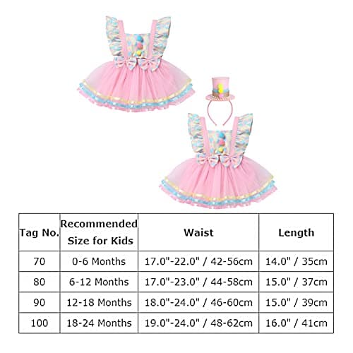 Baby Girl Circus Theme Party Princess Tutu Romper Dress