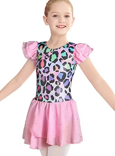 Belovance Girls Gymnastics Skirted Leotards Ballet Tutu