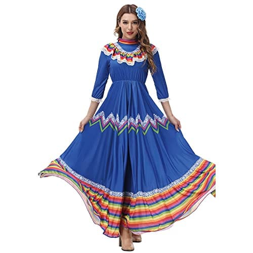 STIOEDYUAN Women's Traditional Senorita Halloween Costume Flower Headwear