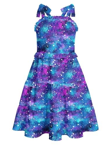 Kids4ever Girls Tiered Sundress with Pockets Summer Beachinte