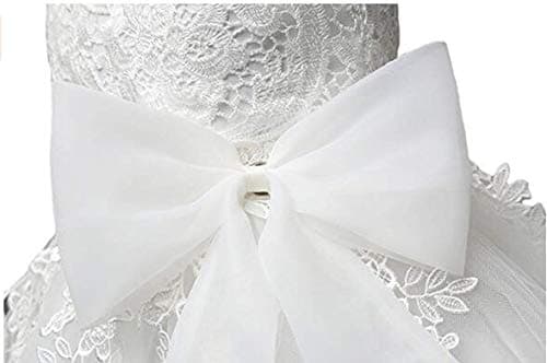 Mallimoda Girl's Lace Tulle Flower Wedding Dress