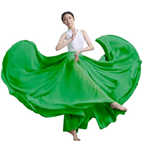 Z&X Women's Gradient Chiffon Dance Skirt for Modern Ballet Performance