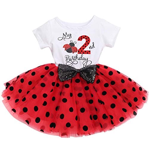 IBTOM CASTLE Polka Dots Sequin Tutu Dress for Baby Girls BirthdayCake Smash Photo Shoot