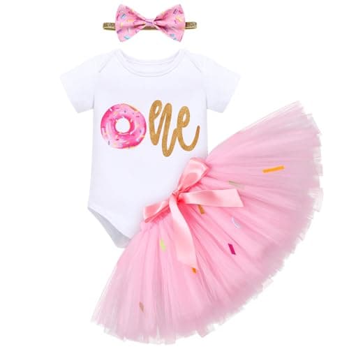 Baby Girl Toddler Kids Birthday Party Cake Smash Tutu Set 3 pcs