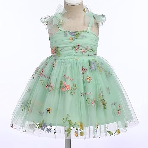 IDOPIP Baby Girls' Sequin Sleeveless Tutu Sundress for Summer Birthday Parties