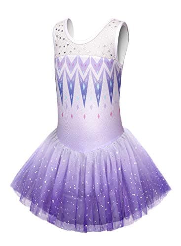 Sparkly Snowflake Tutu Leotard for Toddlers Dance and Gymnastics
