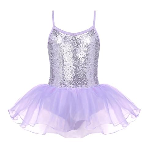 Zaclotre Sparkly Ballet Tutu Dress for Little Girls