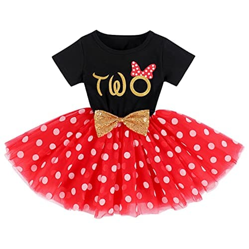 IBTOM CASTLE Polka Dots Sequin Tutu Dress for Baby Girls BirthdayCake Smash Photo Shoot