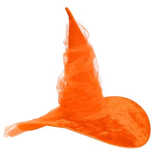 HOMELEX Black Witch Hat for WomenLarge Size Halloween Party Costumewear