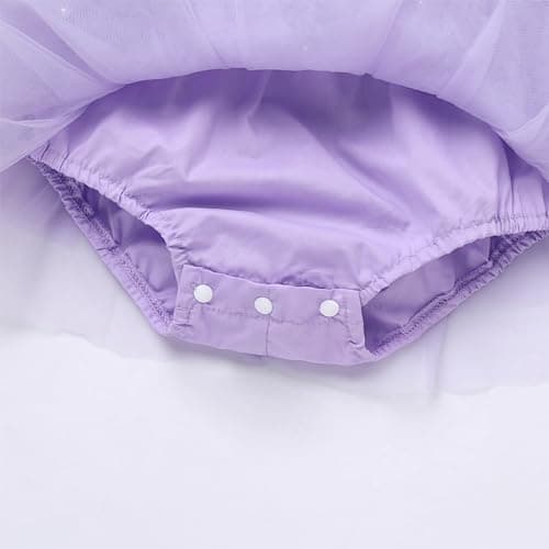 ODASDO Princess Tutu Tulle Flower Romper Dress for Baby Girls 0-24 Months