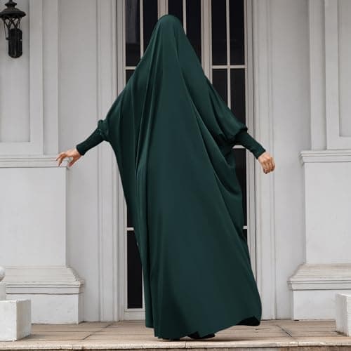 IKADEX Hooded Abaya Dress for Muslim Women