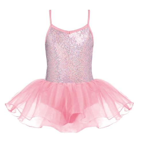 Zaclotre Sparkly Ballet Tutu Dress for Little Girls