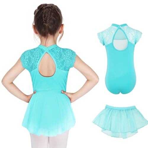 Gogokids Toddler Ballet Leotard with Shiny Skirt Combo