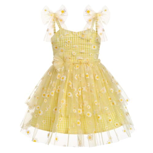 IBTOM CASTLE Toddler Flower Backless Tutu Dress for Girls Party & Cake Smash Birthday