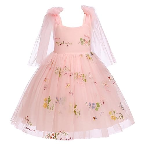 IBTOM CASTLE Backless Flower Girl Tulle Maxi Wedding Gown