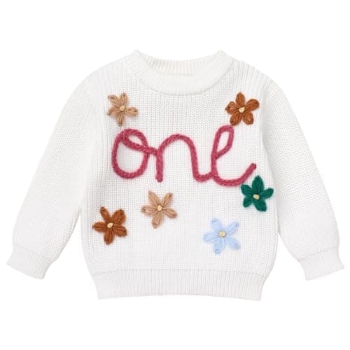IDOPIP Toddler Girls' BohoEmbroidery Sweatshirt Outfit Fall Winter