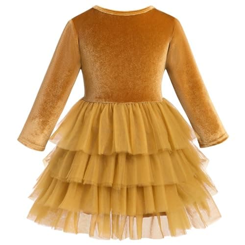 Toddler Velvet Dress for Christmas Party and Wedding