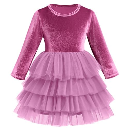 Toddler Velvet Dress for Christmas Party and Wedding