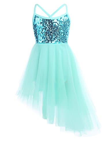 Girls Sequined Ballet Tutu Dress Leotard for Ballerinas