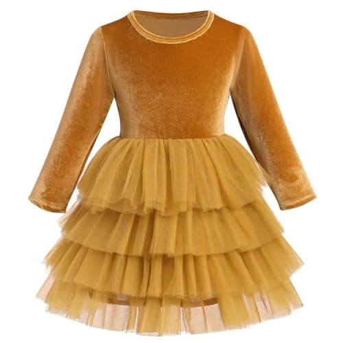 Toddler Velvet Dress for Christmas Party and Wedding