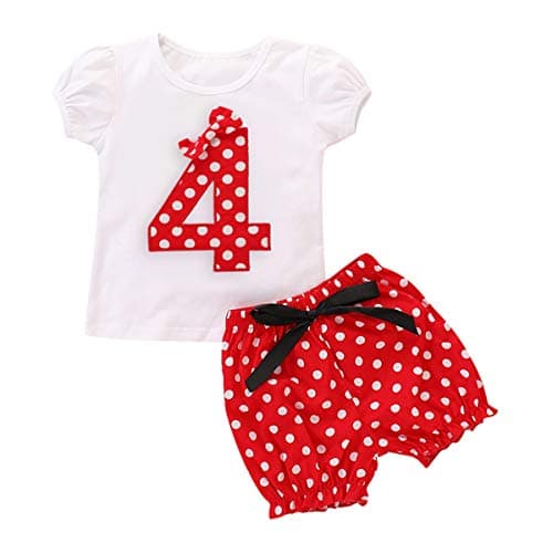ODASDO Baby Girl Toddler Kids Birthday Party Outfit
