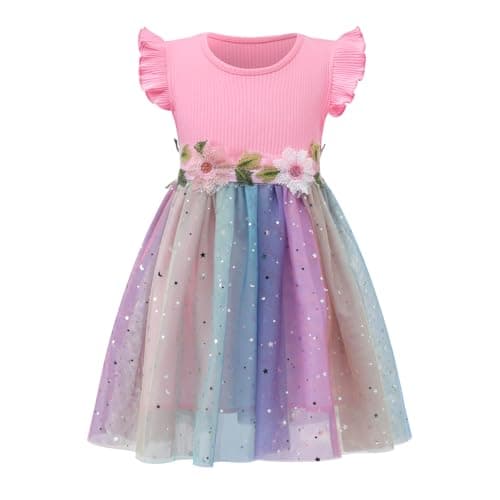 HILEELANG Little Flower Girl Tutu Dress for Easter & Birthday PARTIES
