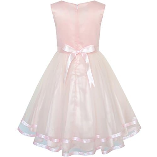 Fashion Girls Blue Wedding Party Bridesmaid Dress Size 4-12